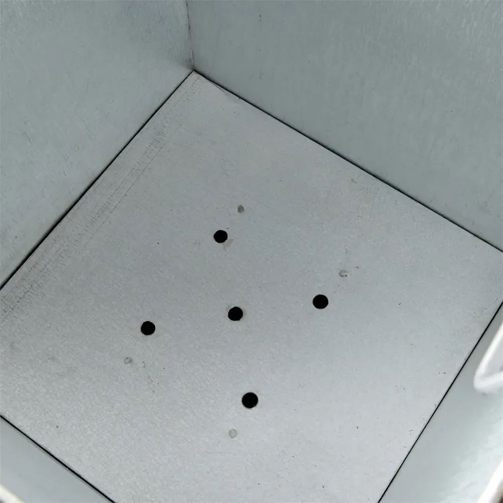 Finley Small Outdoor Planter - Grey, Teak