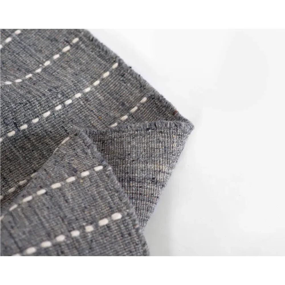 Finley Stripe Runner Rug - Blue, Wool