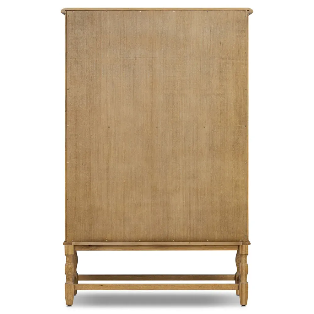 Finley Wood Cabinet - Aged Smoked, Oak