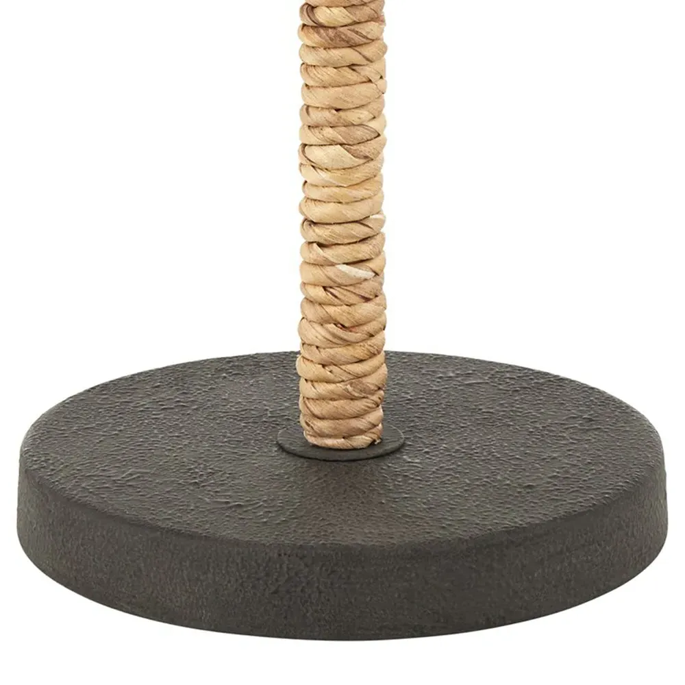 Finn Coastal Beach Water Hyacinth Buffet Table Lamp - Natural