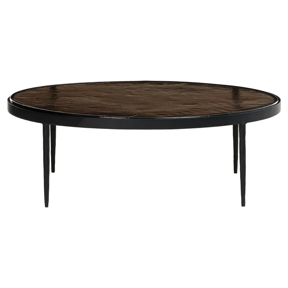 Finn Coffee Table - Brown, Glass image