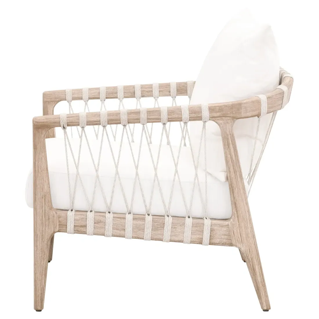 Finn Occasional Chair - Grey, Mahogany