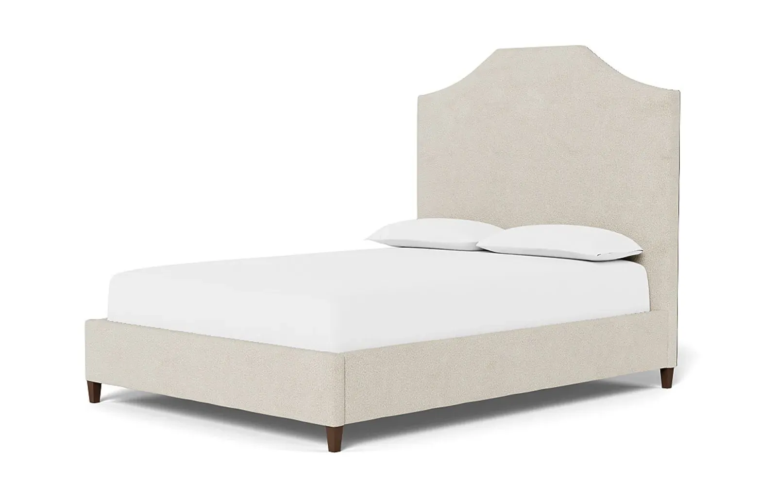 Finnegan King Size Bed Frame - Sugar Cookie, Boucle