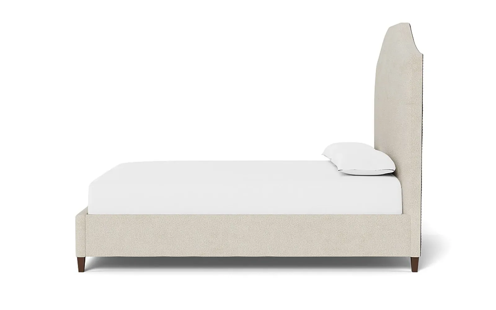 Finnegan King Size Bed Frame - Sugar Cookie, Boucle