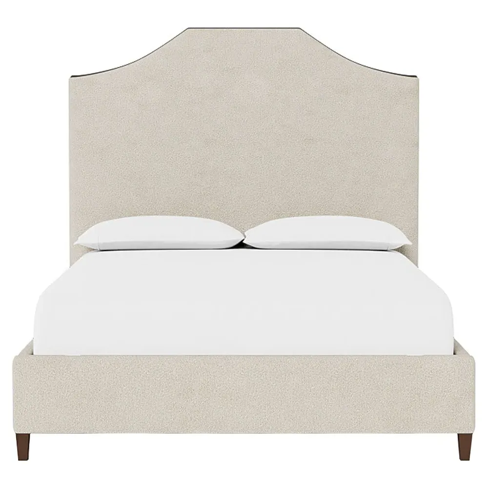 Finnegan King Size Bed Frame - Sugar Cookie, Boucle image