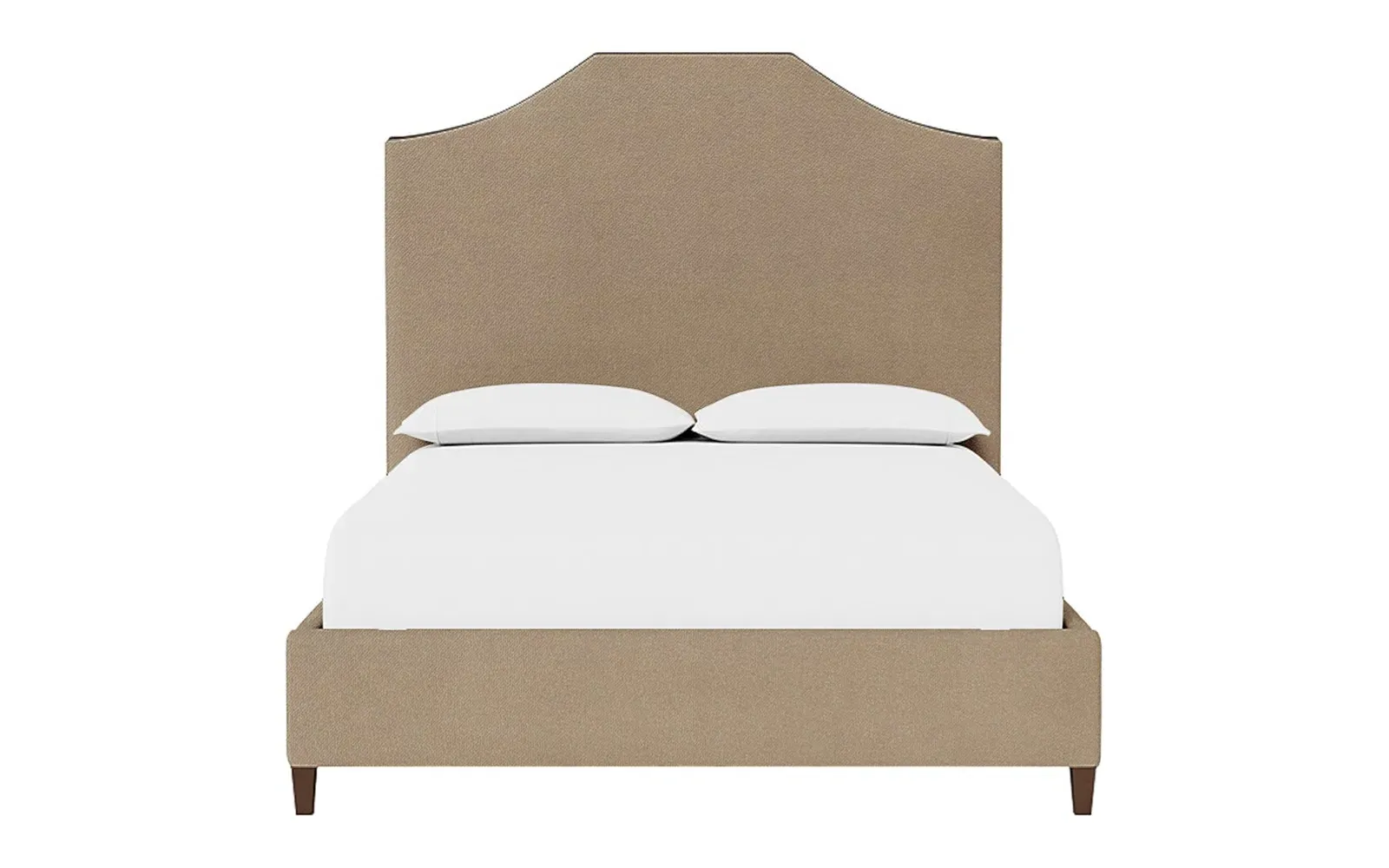 Finnegan Queen Size Bed Frame - Sand Dune, Velvet