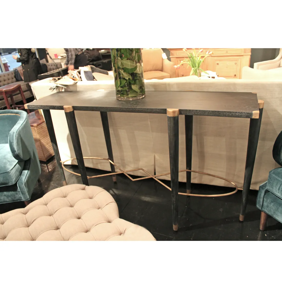 Fiona Console Table - Black, Oak