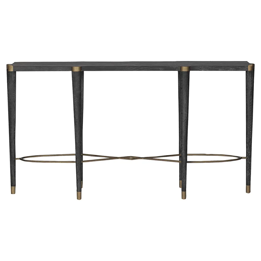 Fiona Console Table - Black, Oak image
