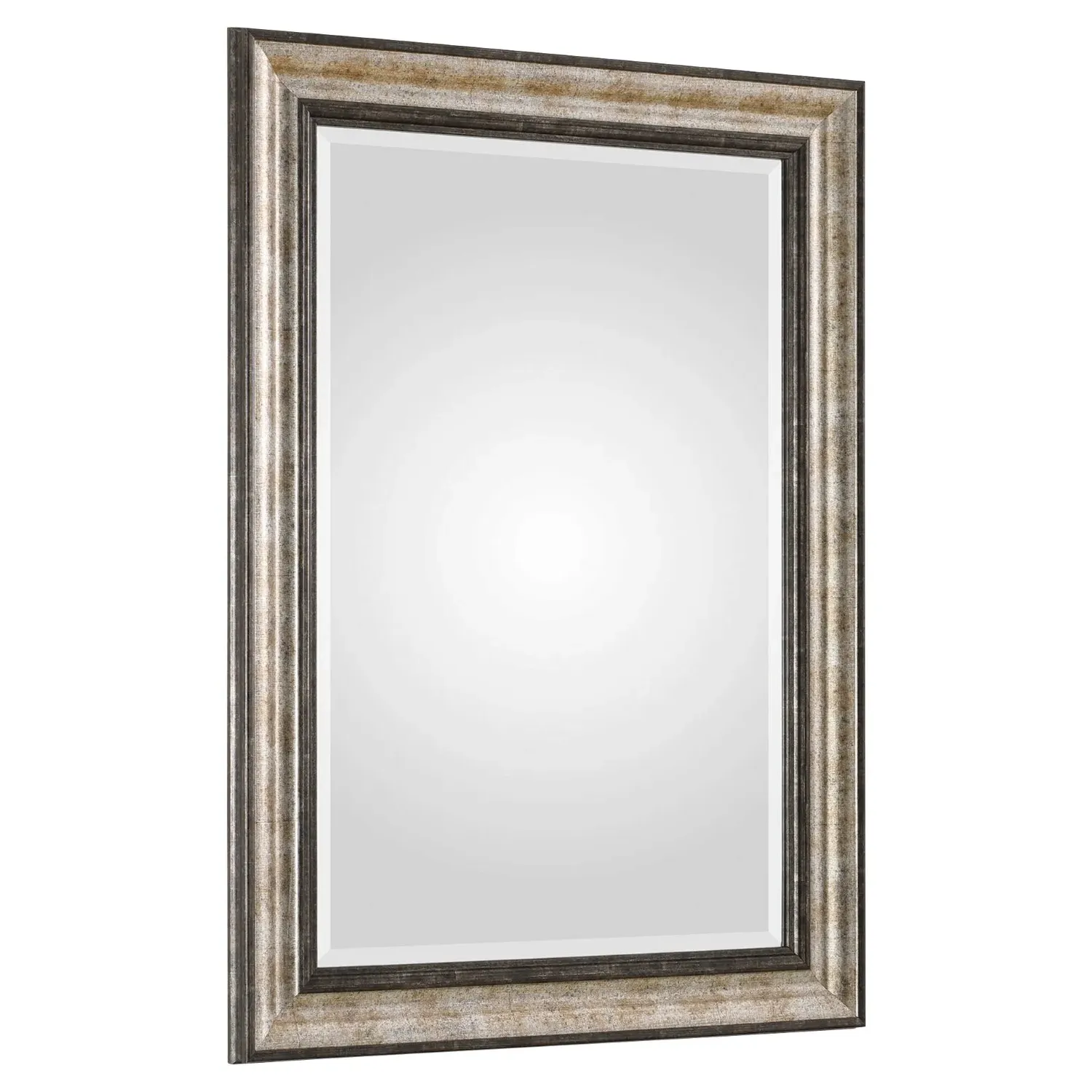 Fiona Rectangular Wall Mirror - Silver Bronze