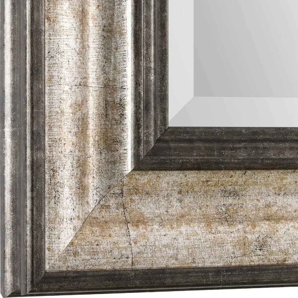 Fiona Rectangular Wall Mirror - Silver Bronze