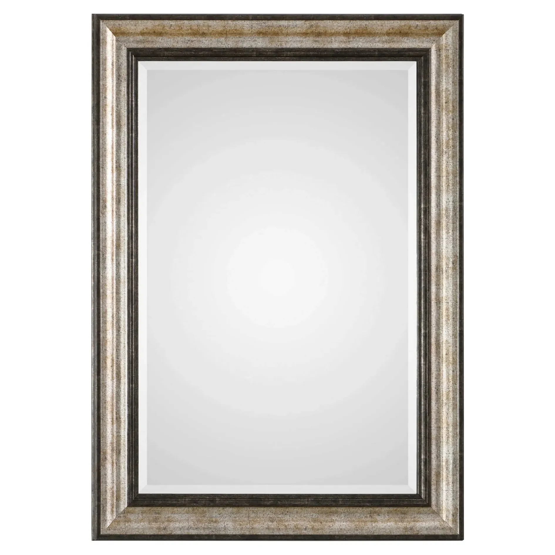 Fiona Rectangular Wall Mirror - Silver Bronze image