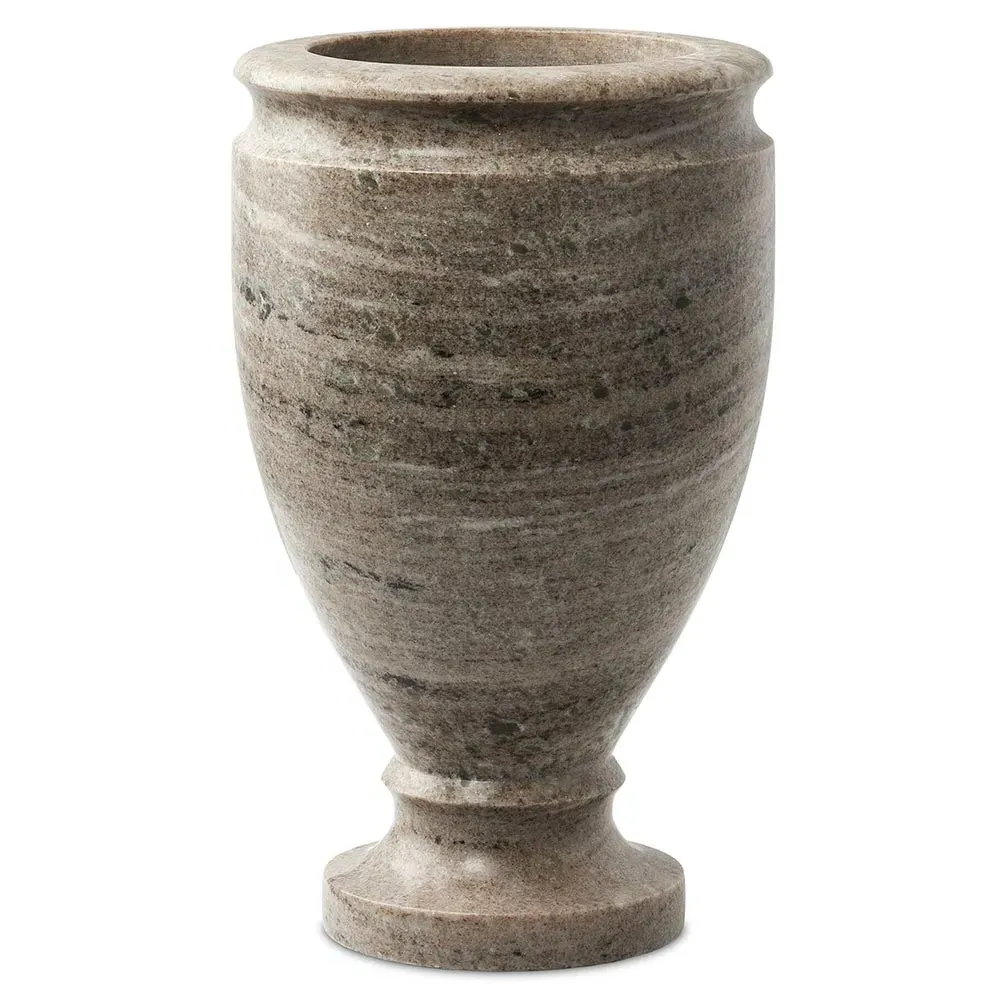 Fionna Amphora Decorative Table Vase - Grey, Marble