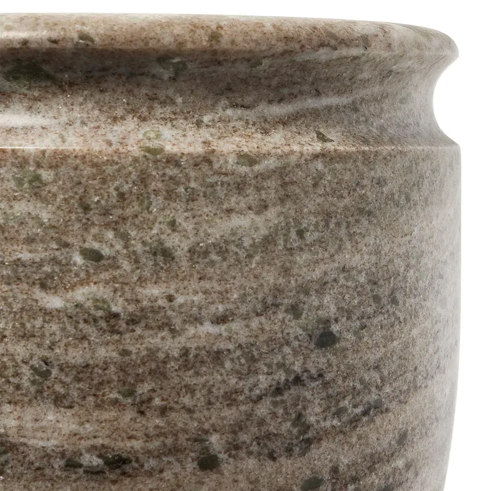 Fionna Amphora Decorative Table Vase - Grey, Marble