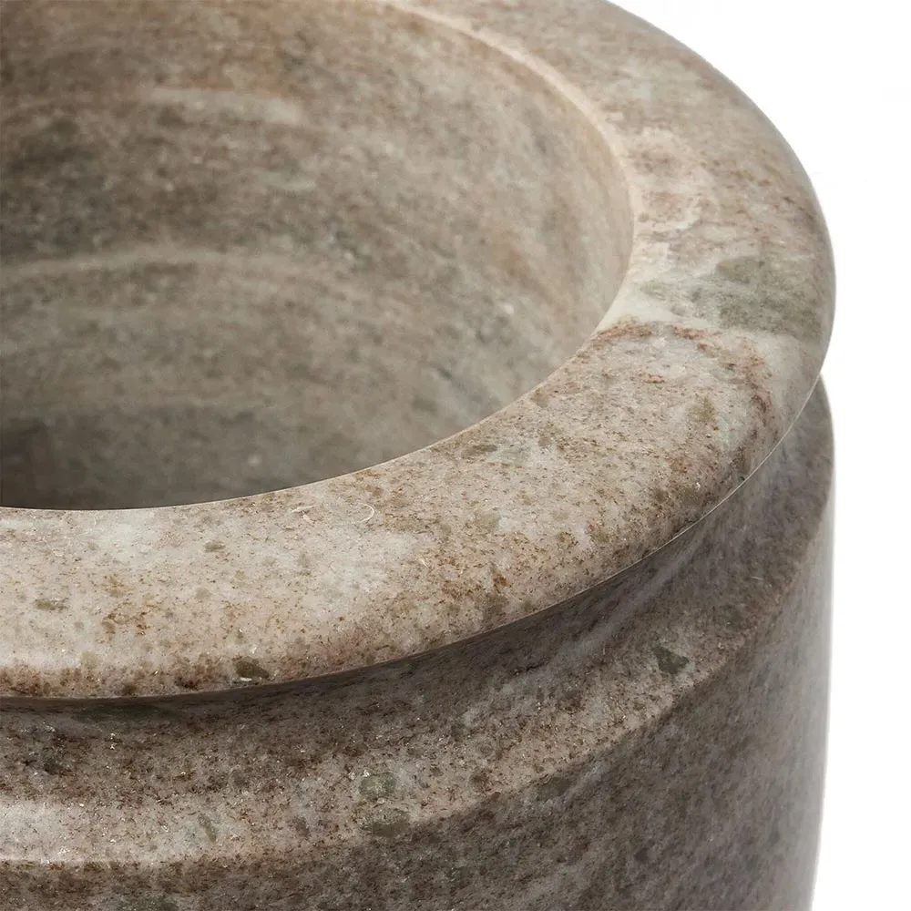 Fionna Amphora Decorative Table Vase - Grey, Marble