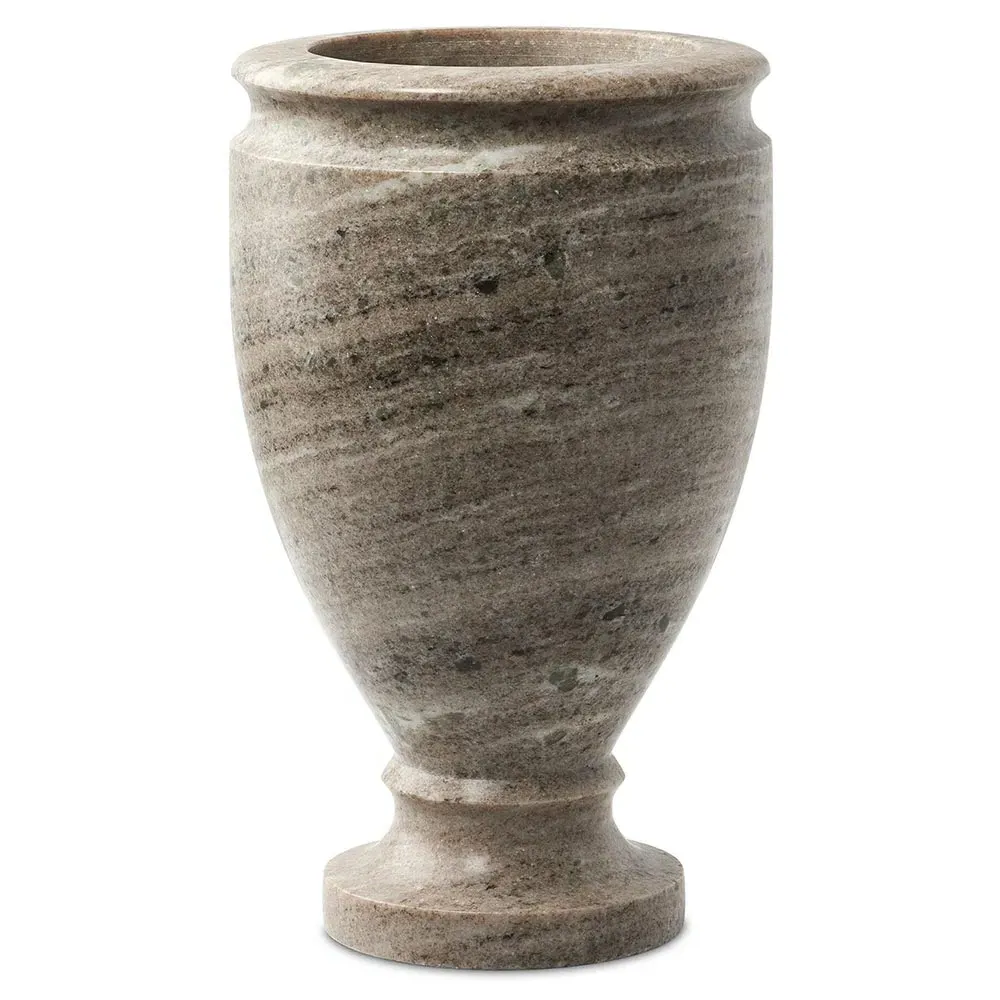 Fionna Amphora Decorative Table Vase - Grey, Marble image