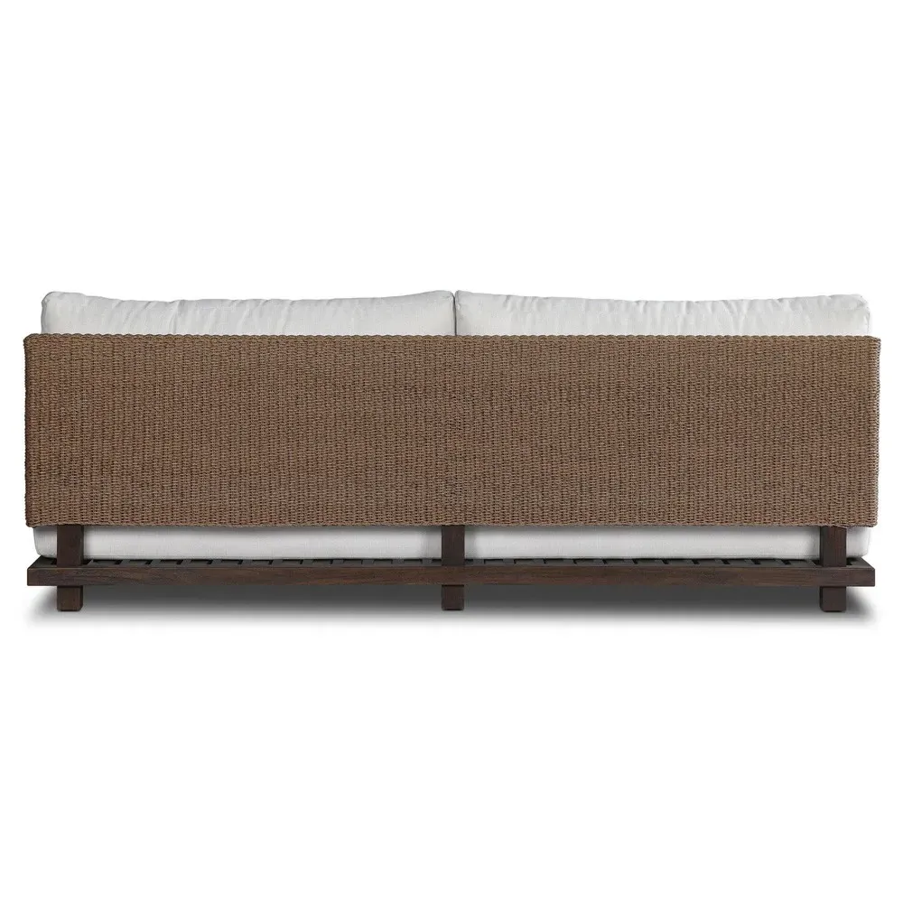 Fiora Outdoor Sofa - Dark Brown, Teak