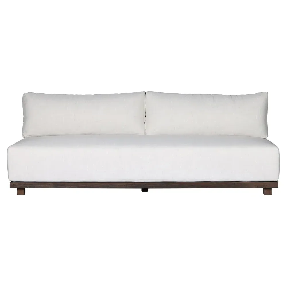 Fiora Outdoor Sofa - Dark Brown, Teak image