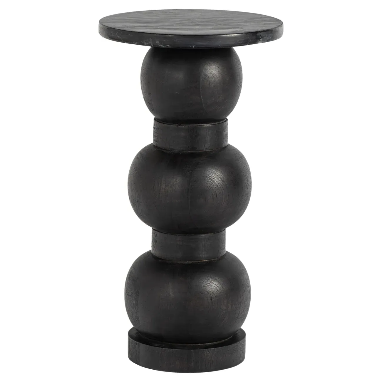 Fiorella Drink Table - Black, Oak Wood