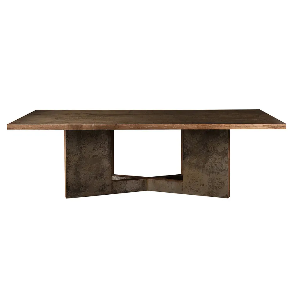 Fiorino Rectangular Dining Table - Bronze, Lincino