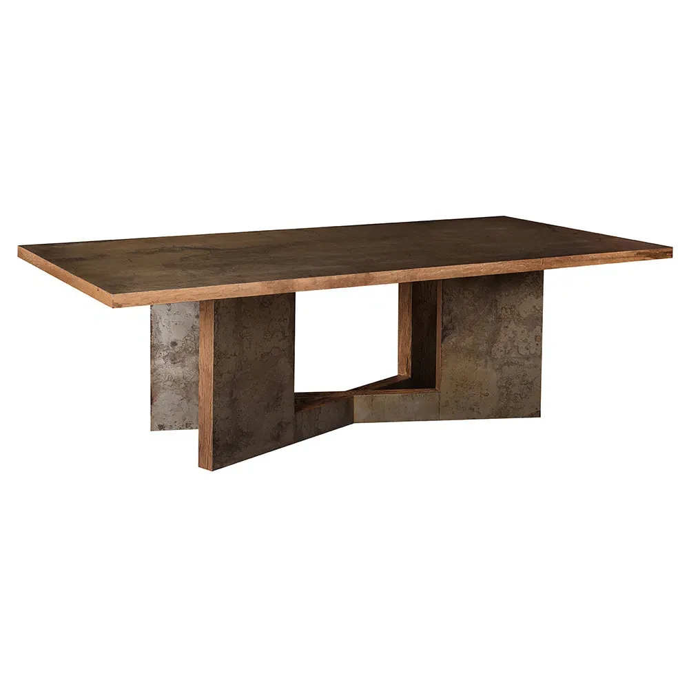 Fiorino Rectangular Dining Table - Bronze, Lincino