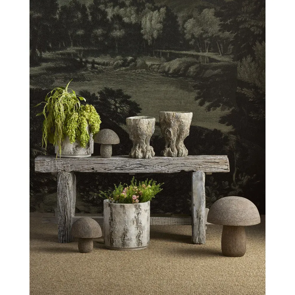 Firecrest Small Planter - Grey, Fiber Cement