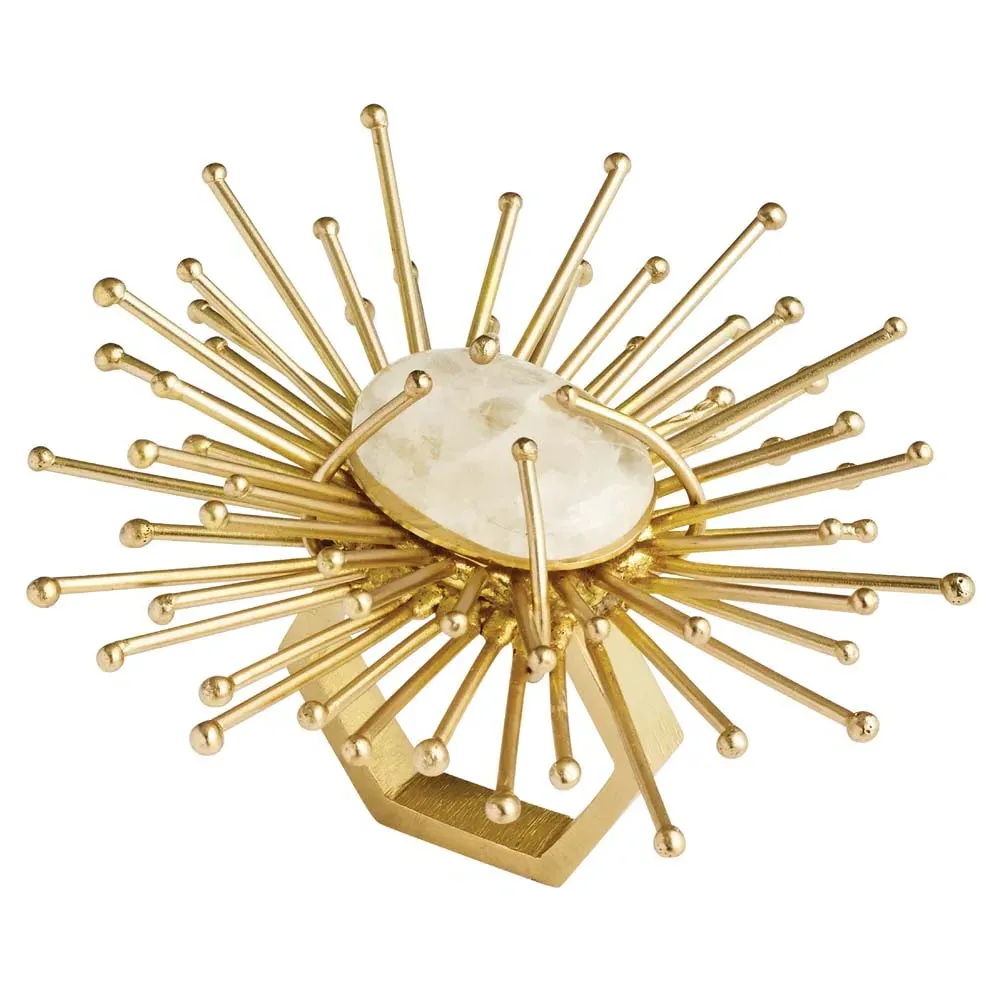 Flare Napkin Ring Set of 4 - Gold, Brass