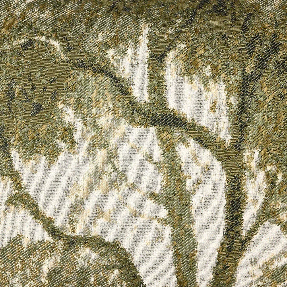 Flavian Toile Lumbar Pillow - Green, Viscose Polyester