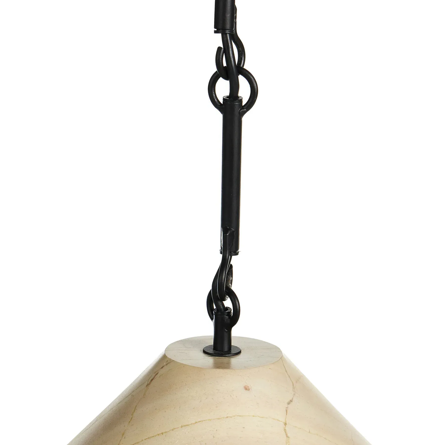 Fleur Single Pendant Light - Ecru, Marble