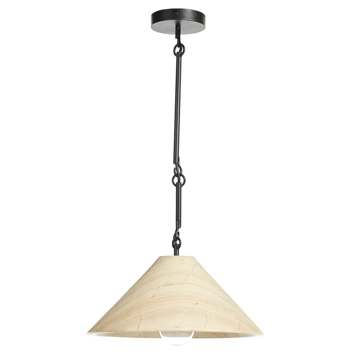 Fleur Single Pendant Light - Ecru, Marble image