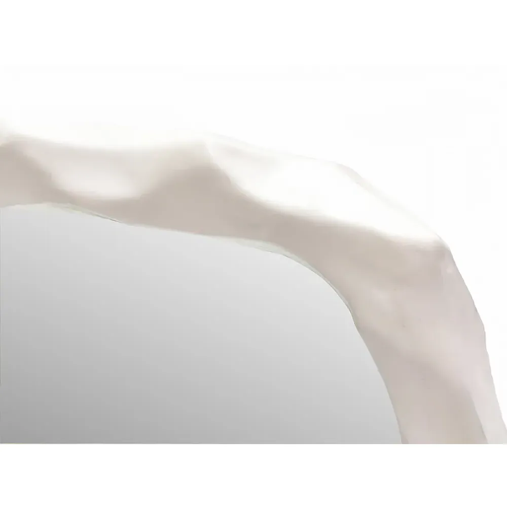 Flint Wall Mirror - White, Resin