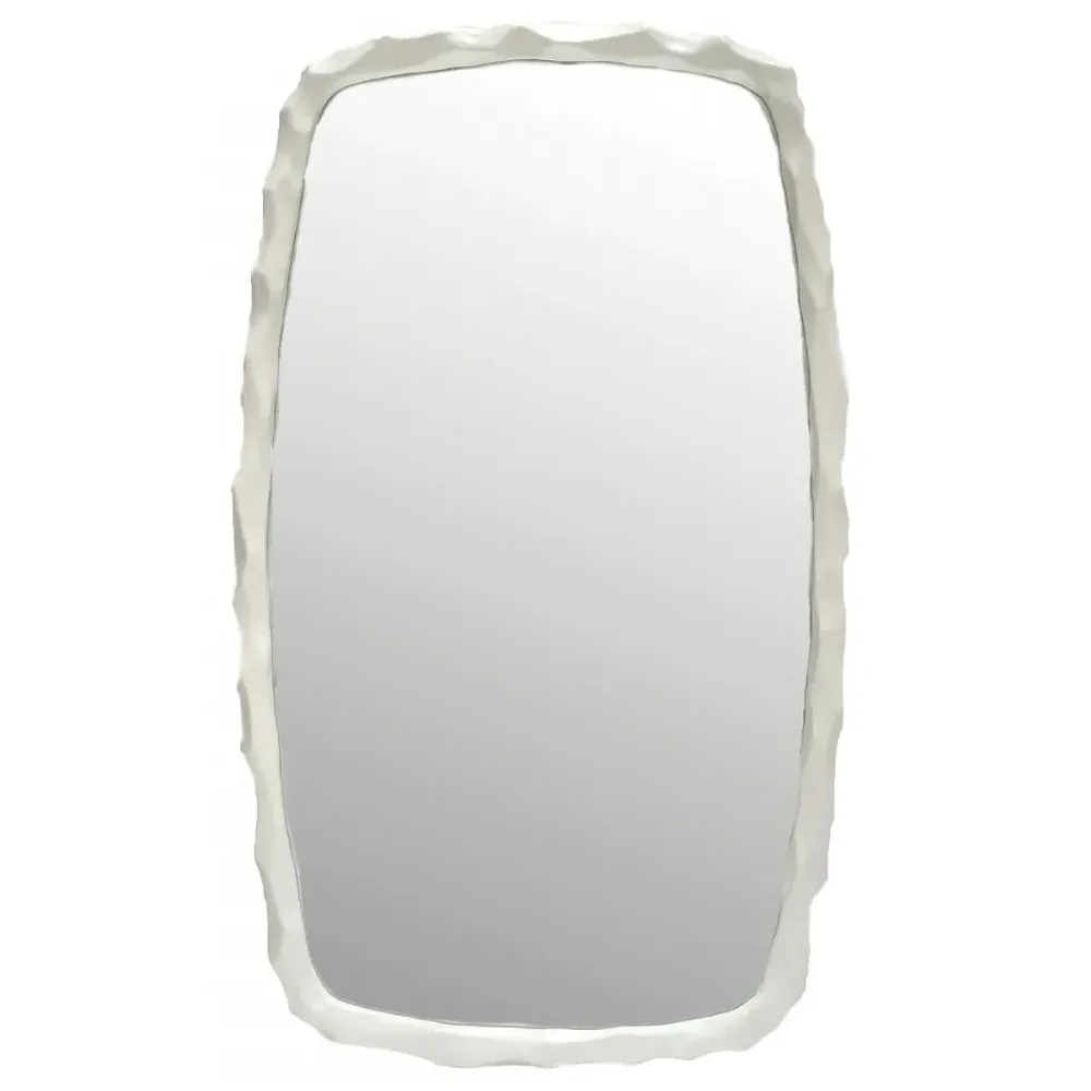 Flint Wall Mirror - White, Resin