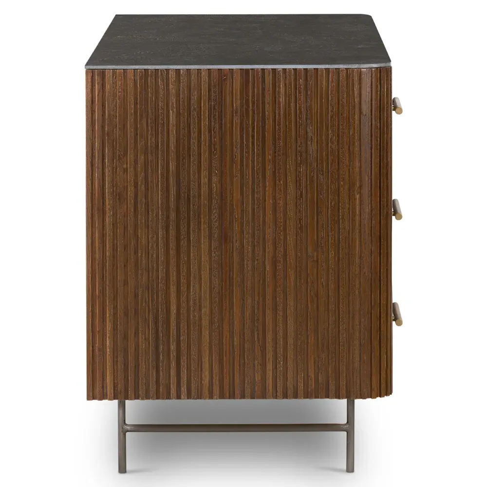 Florence 6 Drawer Double Dresser - Brown, Oak