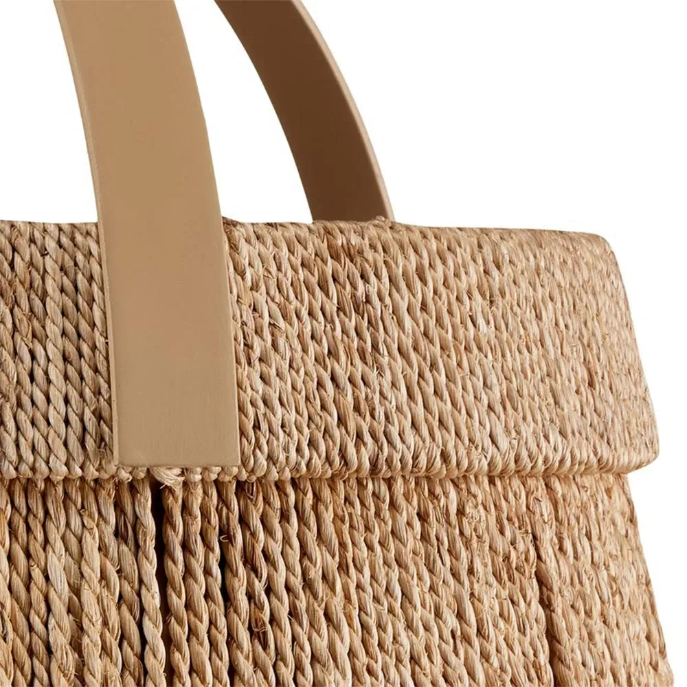 Florence Abaca Rope Pendant Light - Natural, Beige