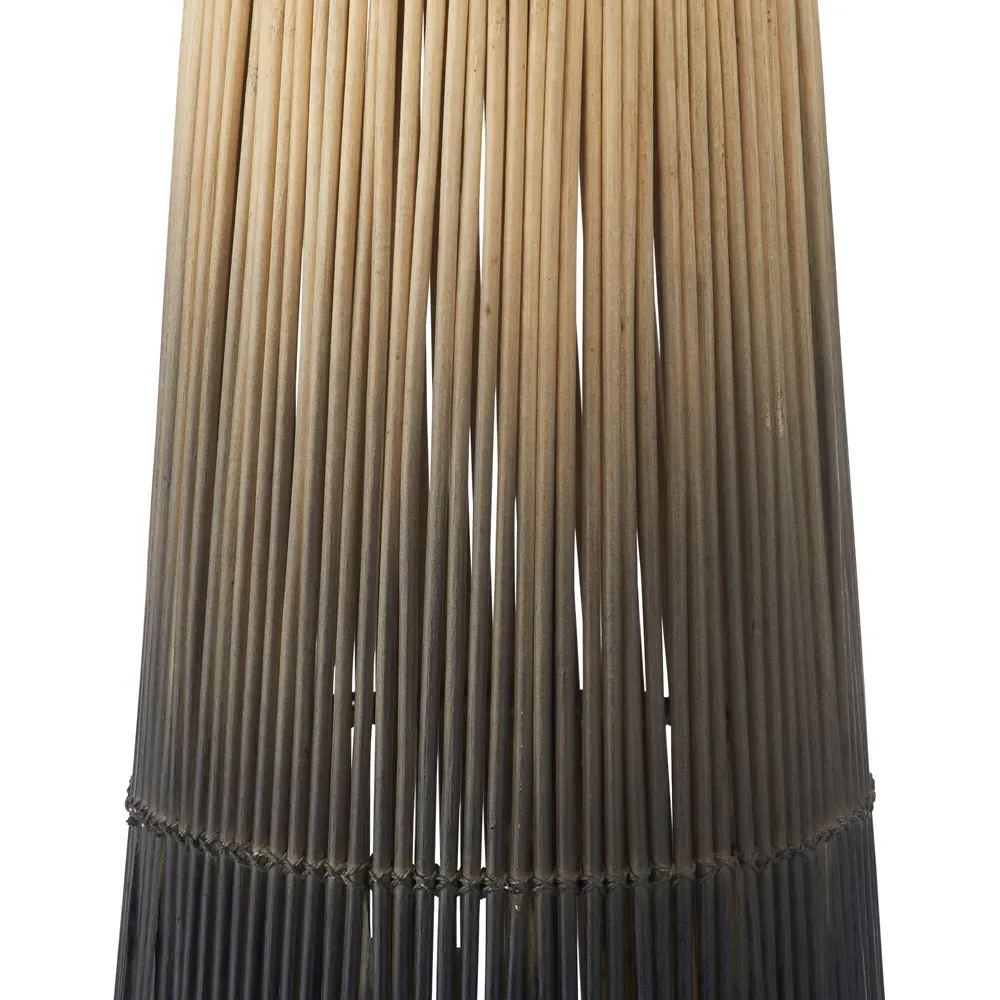 Florence Buri Midrib Floor Lamp - Black