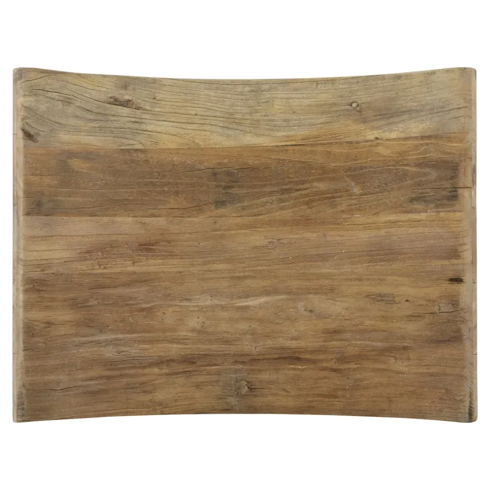 Florence Reclaimed Wood Stool - Brown, Elm