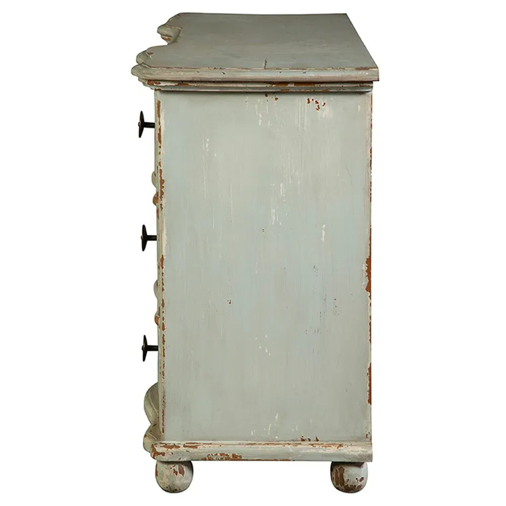 Florent French Country Dresser - Sage, Mahogany Wood