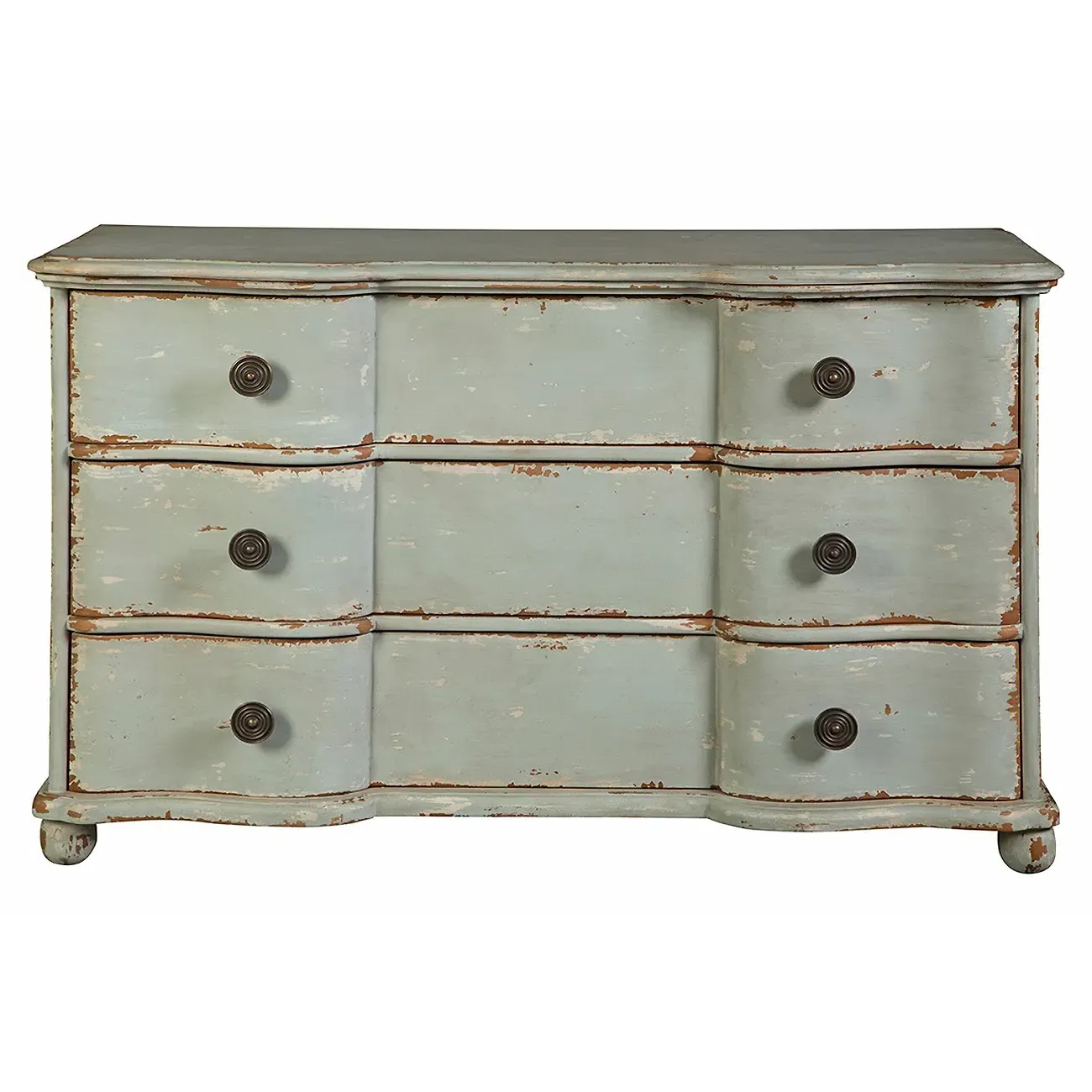 Florent French Country Dresser - Sage, Mahogany Wood