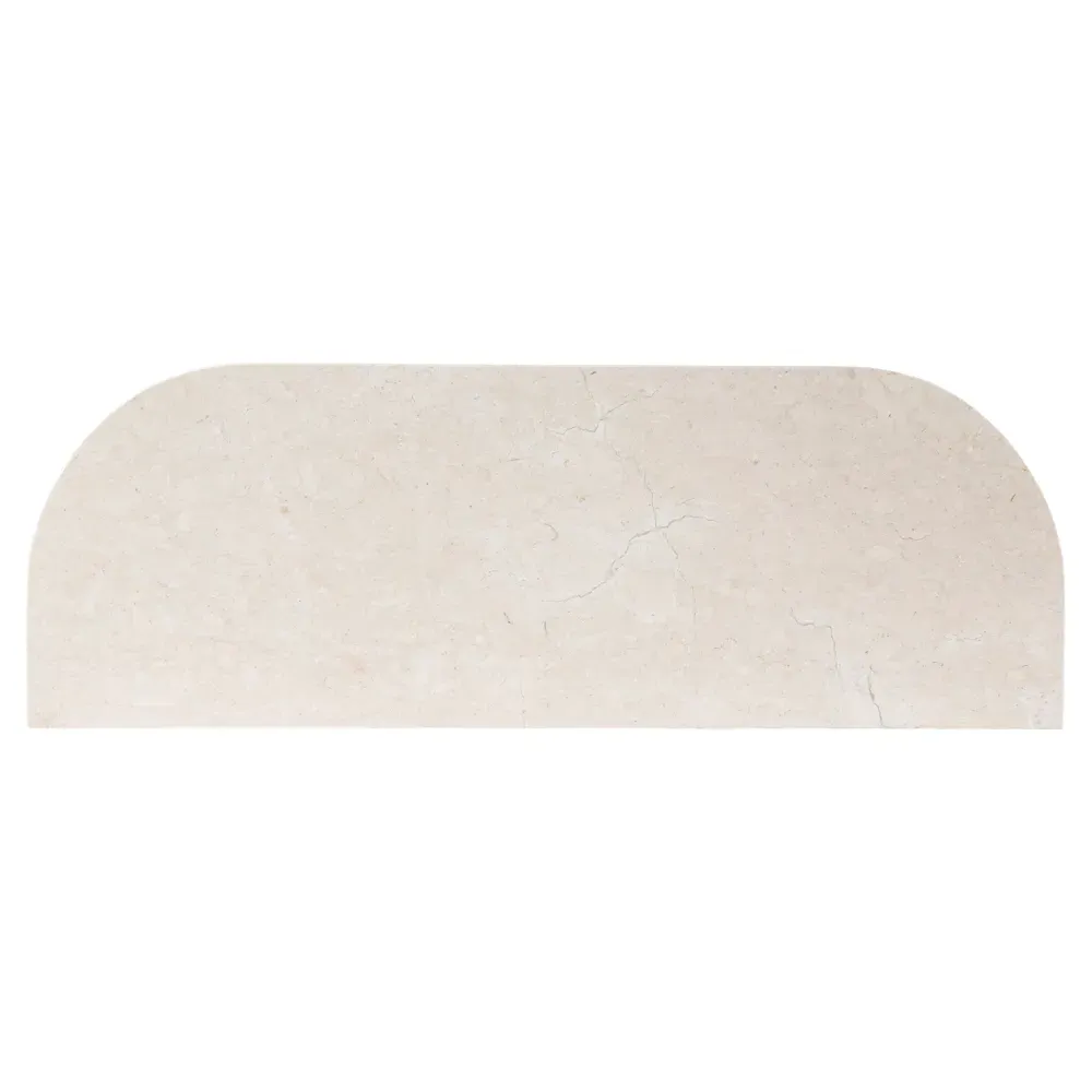 Florentine Demilune Console Table - Black, Marble