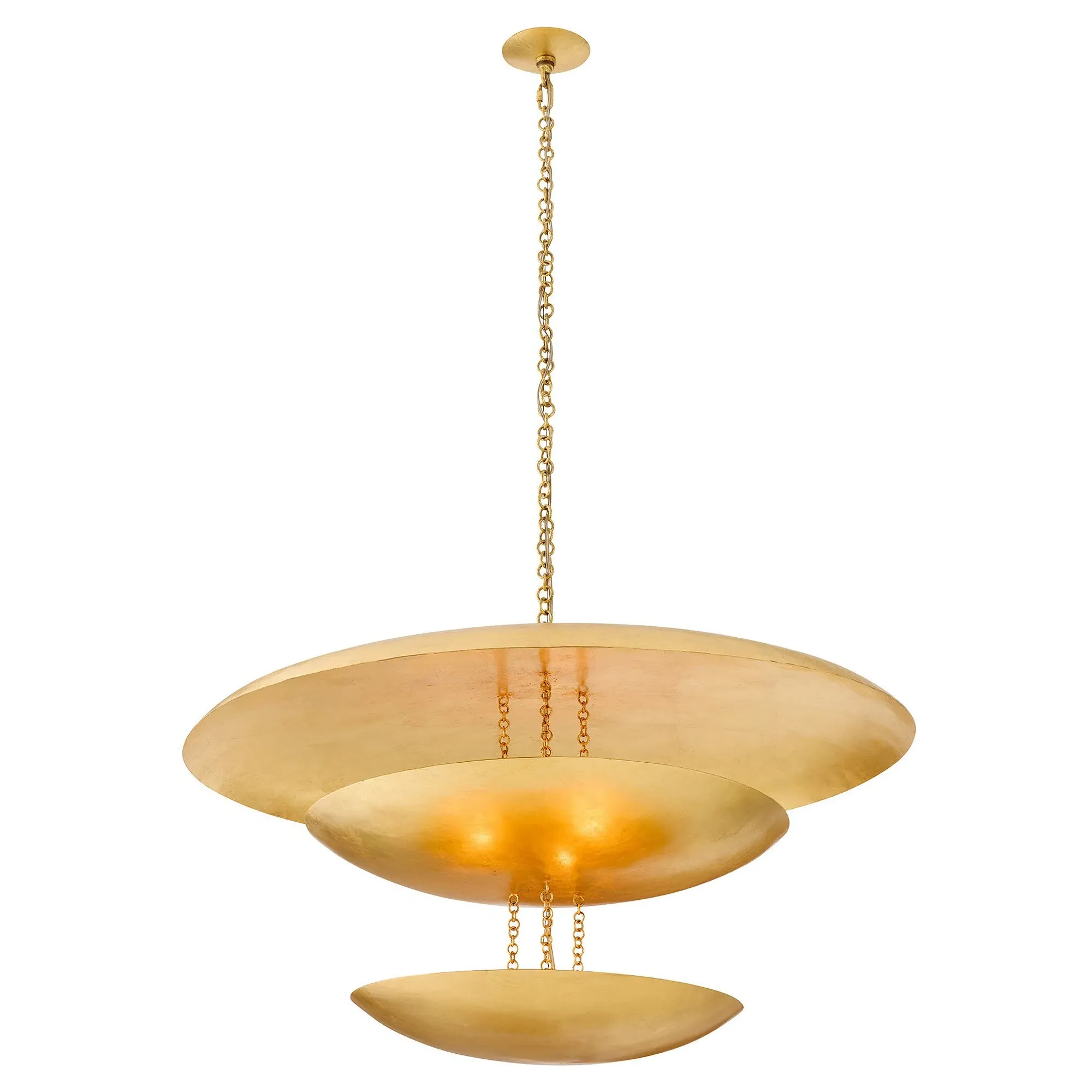 Florko Iron Chandelier - Gold Leaf