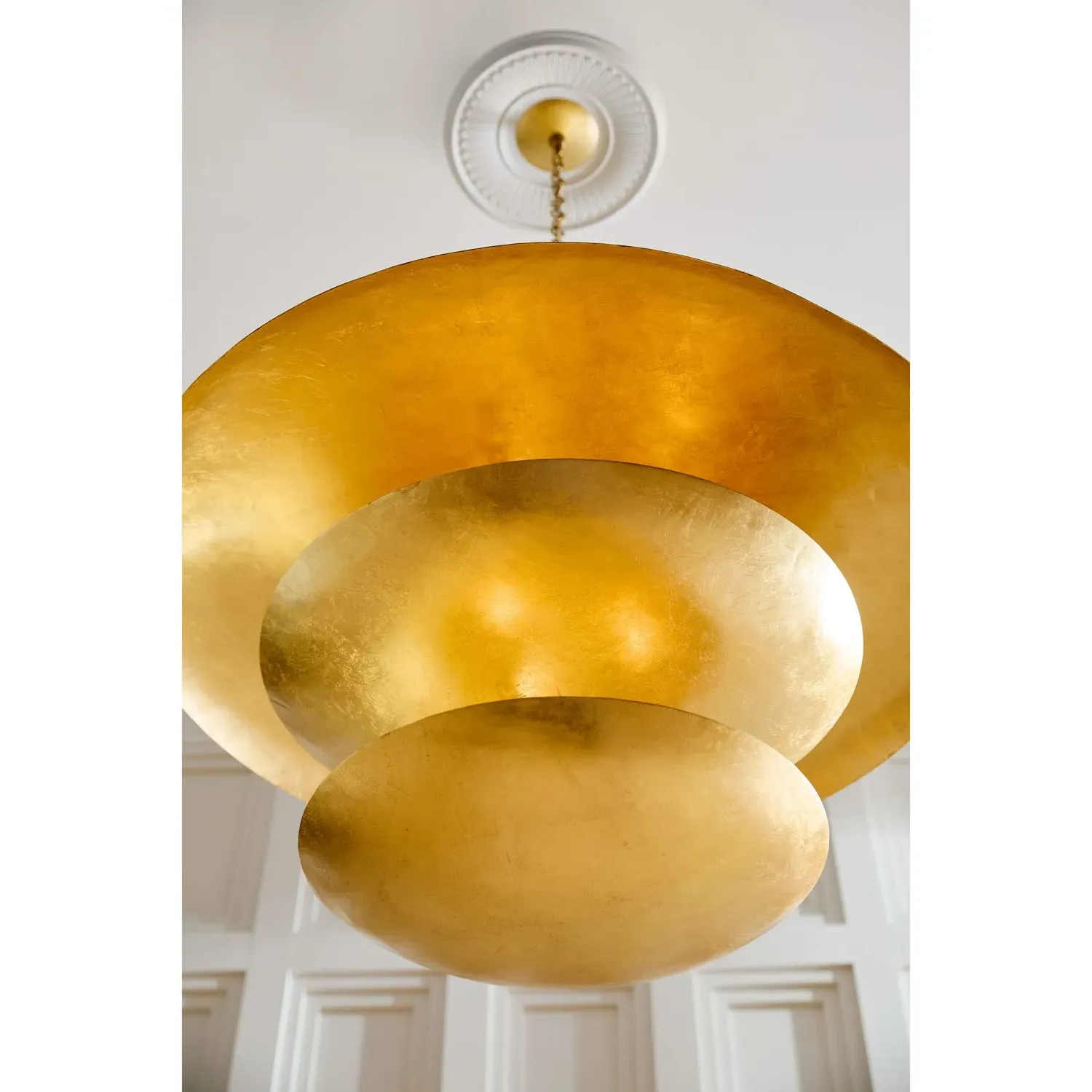Florko Iron Chandelier - Gold Leaf