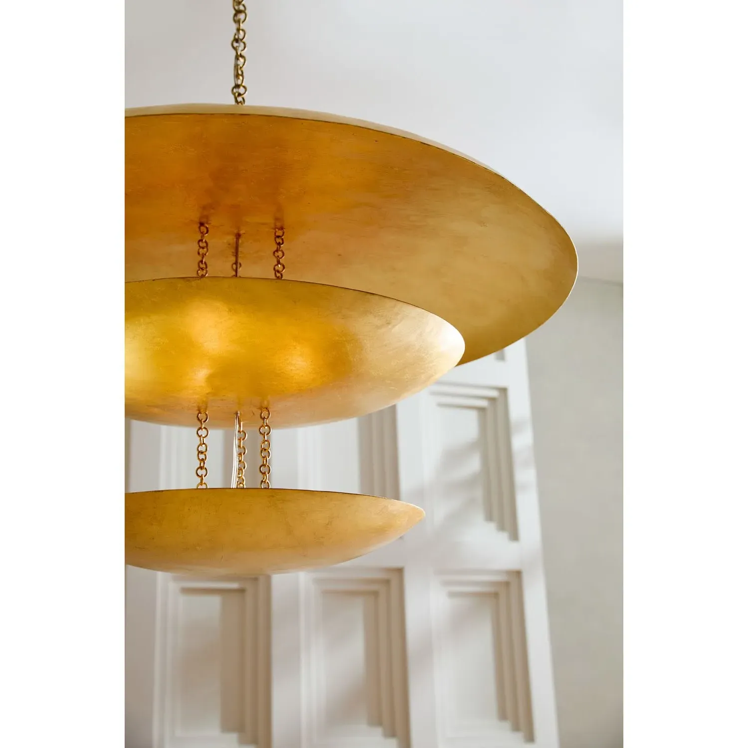 Florko Iron Chandelier - Gold Leaf