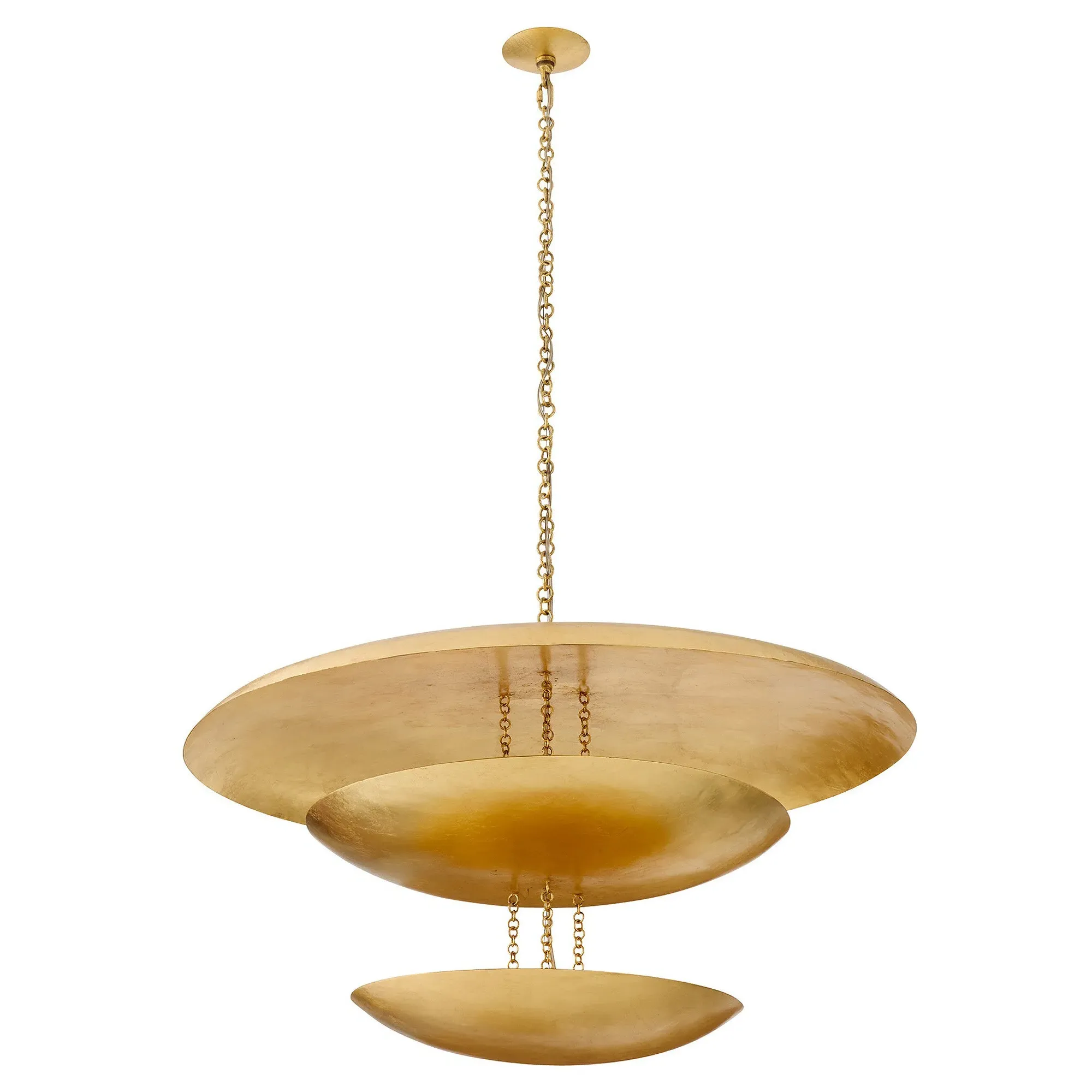 Florko Iron Chandelier - Gold Leaf