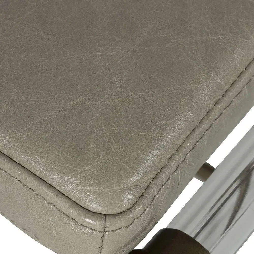 Flynn Counter Stool - Grey, Brass