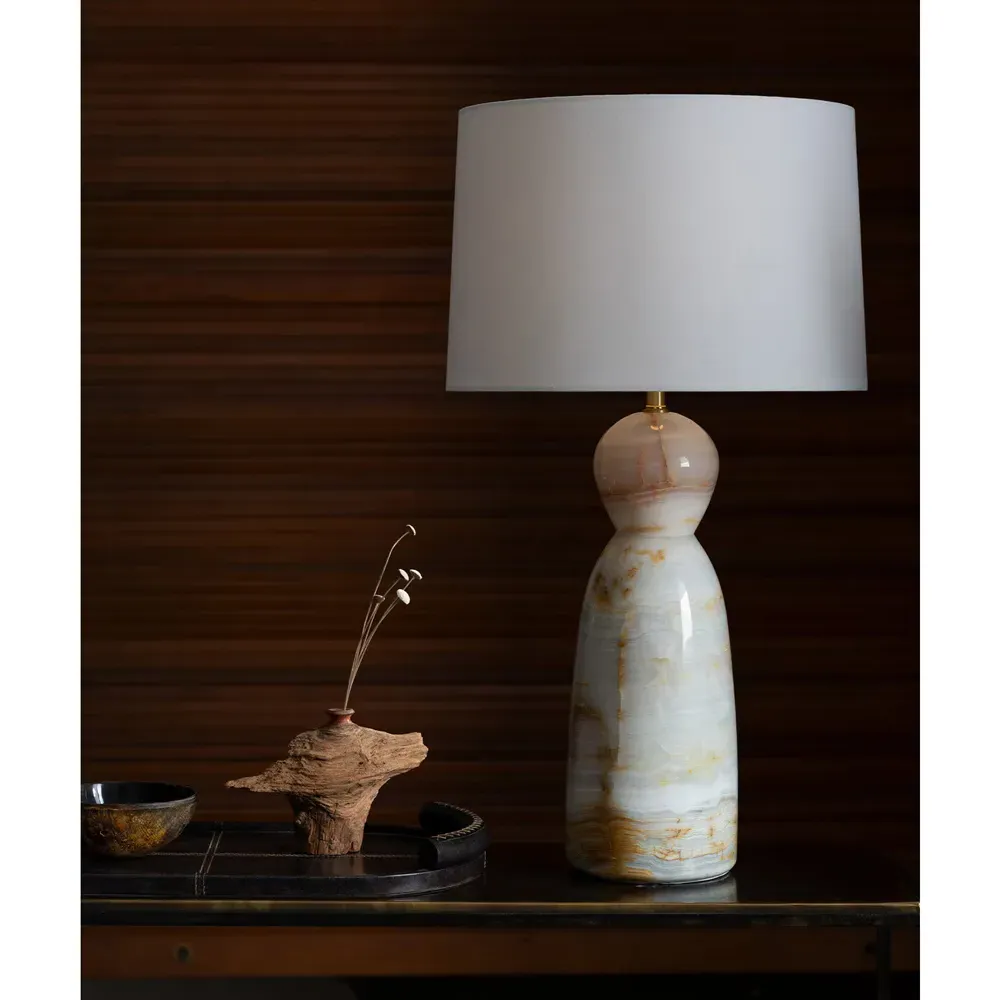 Forte Oval Decorative Tray - Tan, Leather