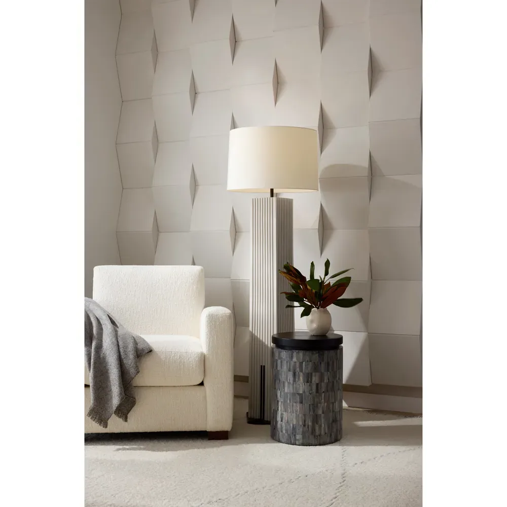 Fortunata Floor Lamp - Cream, Resin