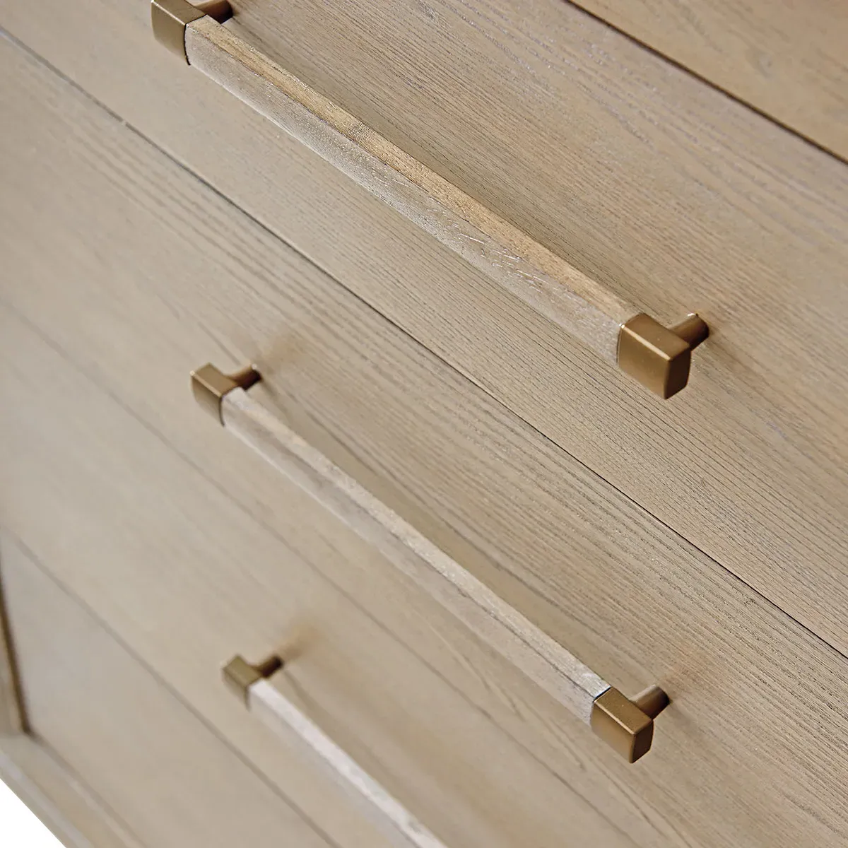 Foster 7-Drawer Tallboy Chest - Taupe, Wood