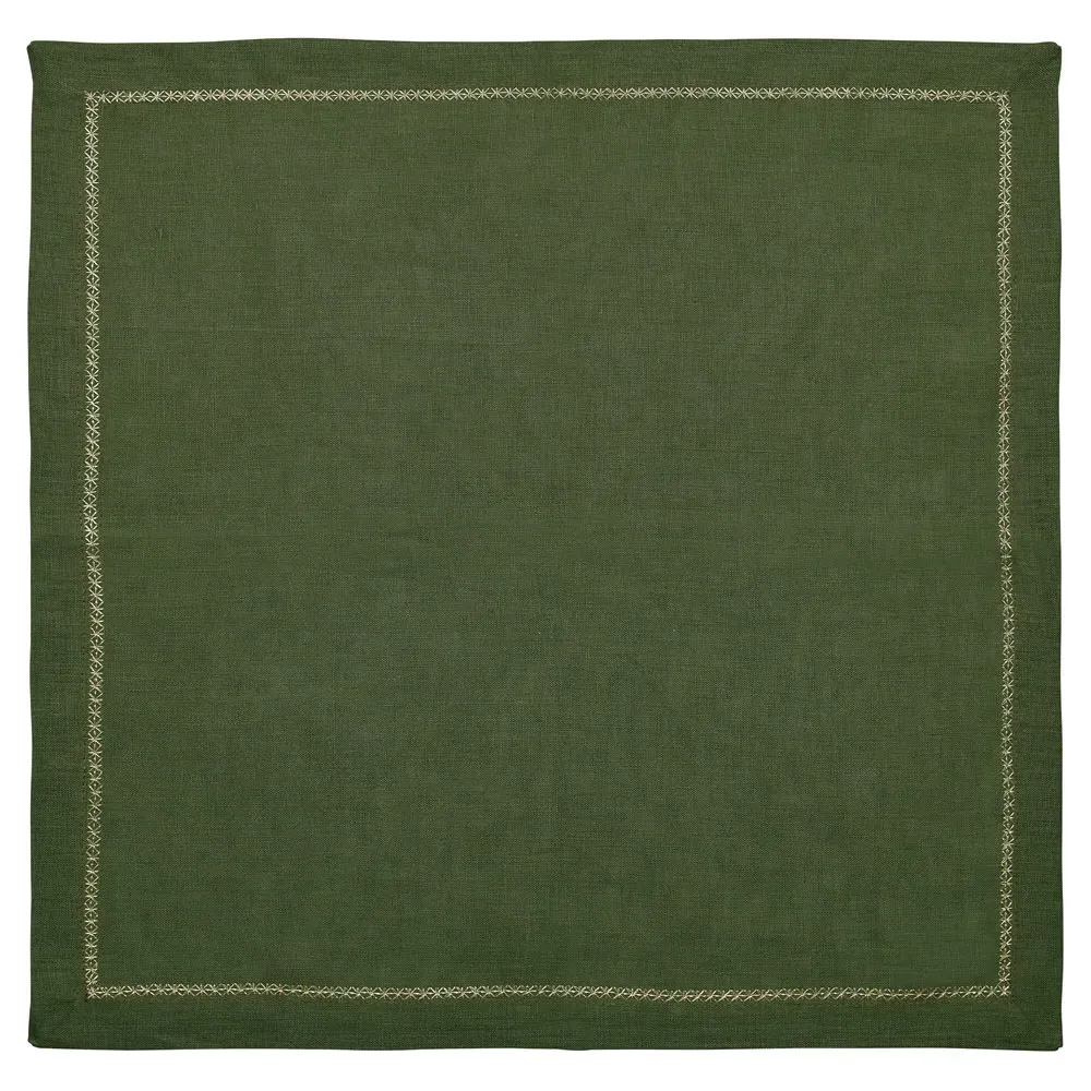 Fran Napkin Set of 4 - Olive, Linen