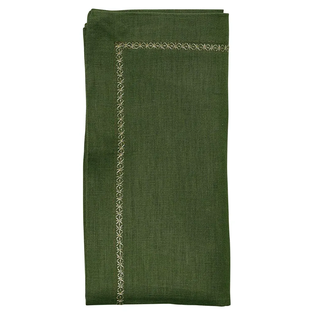 Fran Napkin Set of 4 - Olive, Linen image