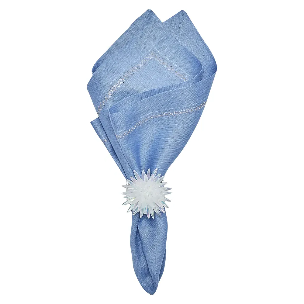 Fran Napkin Set of 4 - Periwinkle, Linen