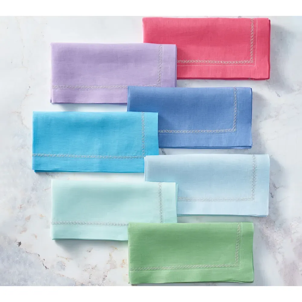 Fran Napkin Set of 4 - Periwinkle, Linen